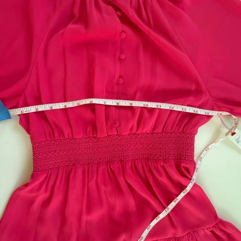 Alice + Olivia smocked Lavinia blouson mini dress  Size 2 New with tags - Picture 10 of 10